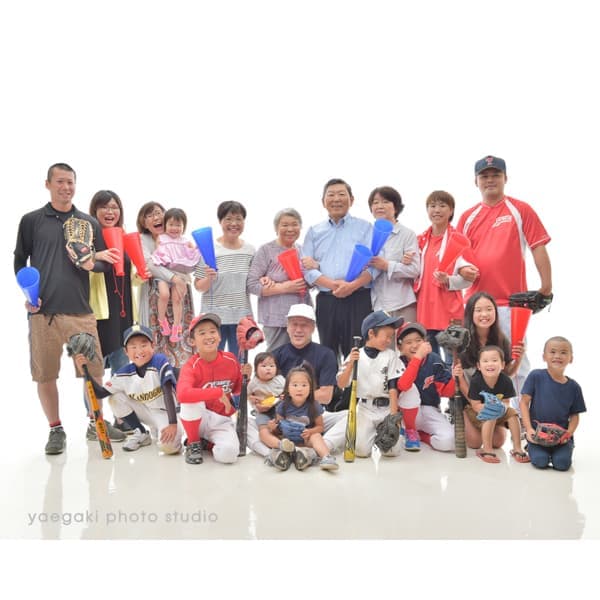 つながる家族写真サンプル